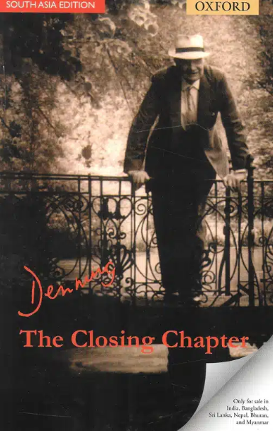 The Closing Chapter by Lord Denning (South Asian Edition) | 2008