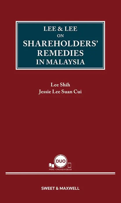 Lee & Lee on Shareholders’ Remedies in Malaysia by Lee Shih | 2026*