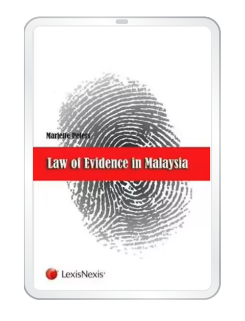 Law of Evidence in Malaysia by Mariette Peters