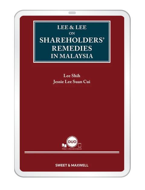 Lee & Lee on Shareholders’ Remedies in Malaysia by Lee Shih | 2026*