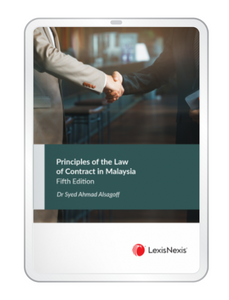 Principles of the Law of Contract in Malaysia, 5th Edition by Dr. Syed Ahmad S A Alsagoff | 2023  (E-book)