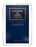Contempt Of Court In Malaysia By A Vijayalakshmi Venugopal (E-book)