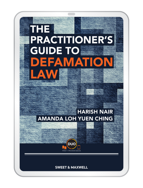 The Practitioner's Guide To Defamation Law by Harish Nair & Amanda Loh | 2023 (E-Book)