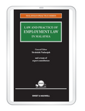 Law And Practice Of Employment Law In Malaysia by Sivabalah | Sweet & Maxwell (E-book)