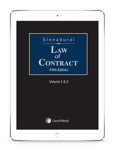 Sinnadurai Law of Contract by Tan Sri Dato' Seri Dr Visu Sinnadurai & Low Weng Tchung, 5th Edition | 2023 (E-Book)