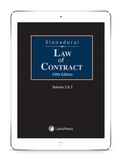 Sinnadurai Law of Contract by Tan Sri Dato' Seri Dr Visu Sinnadurai & Low Weng Tchung, 5th Edition | 2023 (E-Book)