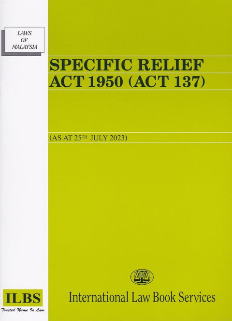 Specific Relief Act 1950 (Act 137) [As At 25th July 2023]