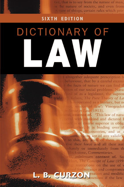 Dictionary of Law, 6th Edition freeshipping - Joshua Legal Art Gallery - Professional Law Books