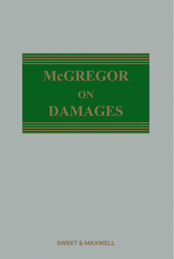McGregor on DamageS, 20th Edition freeshipping - Joshua Legal Art Gallery - Professional Law Books