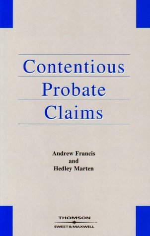 Contentious Probate Claims freeshipping - Joshua Legal Art Gallery - Professional Law Books