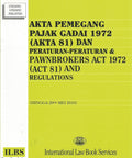PAWNBROKER ACT 1972 (ACT 81) & REGULATIONS freeshipping - Joshua Legal Art Gallery - Professional Law Books