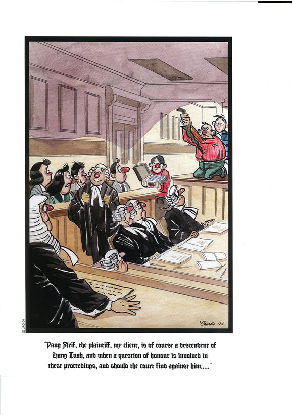 Yang Arif, the plaintiff, my client, is of course a descendent of Hang Tuah, and when a question is involved in these proceedings, and should the court find against him freeshipping - Joshua Legal Art Gallery - Professional Law Books