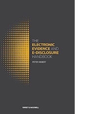Electronic Evidence & E-Disclosure Handbook freeshipping - Joshua Legal Art Gallery - Professional Law Books