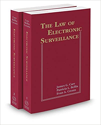 The Law of Electronic Surveillance (2 Volumes) freeshipping - Joshua Legal Art Gallery - Professional Law Books