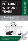 Pleadings Without Tears: A Guide to Legal Drafting Under the Civil Procedure Rules, 9th Edition freeshipping - Joshua Legal Art Gallery - Professional Law Books