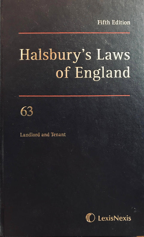 Halsbury's Laws Of England 5th Edition (Land Lord And Tenand) freeshipping - Joshua Legal Art Gallery - Professional Law Books