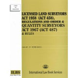 LICENSED LAND SURVEYORS ACT 1958 (ACT 458) freeshipping - Joshua Legal Art Gallery - Professional Law Books
