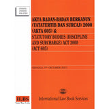 Akta Badan-Badan Berkanun (Tatatertib Dan Surcaj) 2000 (Akta 605) [Hingga 5hb Oktober 2021]