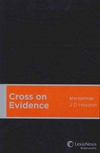 Cross On Evidence, 9th Edition freeshipping - Joshua Legal Art Gallery - Professional Law Books