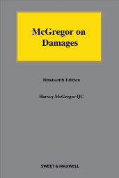 McGregor on Damages, 19th Edition freeshipping - Joshua Legal Art Gallery - Professional Law Books