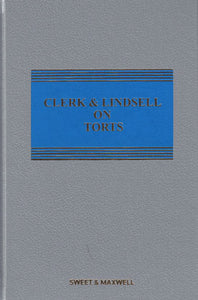 Clerk & Lindsell On Torts, 22nd Edition freeshipping - Joshua Legal Art Gallery - Professional Law Books