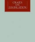 Craies on Legislation 12th ed freeshipping - Joshua Legal Art Gallery - Professional Law Books