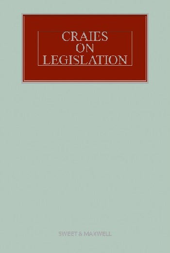 Craies on Legislation 12th ed freeshipping - Joshua Legal Art Gallery - Professional Law Books