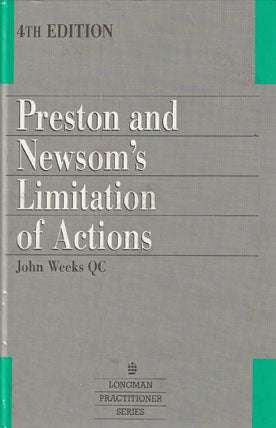 Preston & Newsom Limitation of Actions, 4th Edition