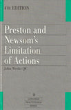 Preston & Newsom Limitation of Actions, 4th Edition
