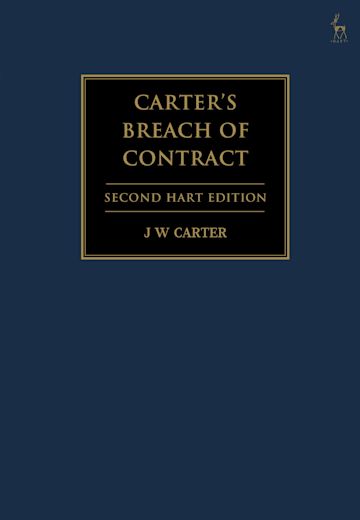 Carter’s Breach of Contract (2nd Hart Edition) by JW Carter | 2018