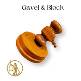 Wooden Handcrafted Wood Gavel Hammer