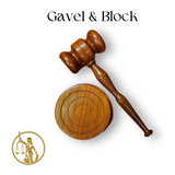 Wooden Handcrafted Wood Gavel Hammer