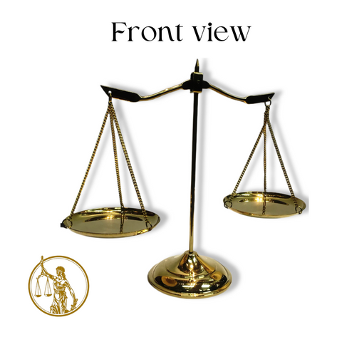 Brass Scale of Justice (Small Size) - Elegant Legal Decor