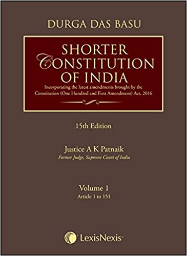 DD Basu’s Shorter Constitution 15 Edition (Set of 2 Volumes) freeshipping - Joshua Legal Art Gallery - Professional Law Books