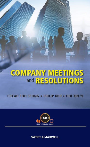Company Meetings and Resolution freeshipping - Joshua Legal Art Gallery - Professional Law Books