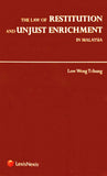 The Law of Restitution and Unjust Enrichment in Malaysia | Hardcover