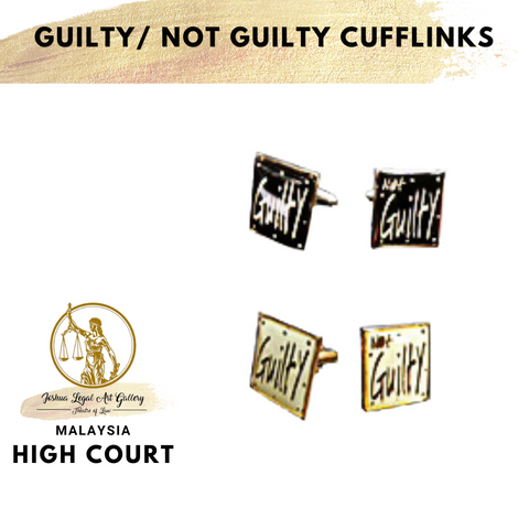 Guilty/ Not Guilty Cufflinks