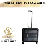 Ziglag, Trolley Bag 8 Wheels (Briefcase) TSA Expandable Luggage Bag