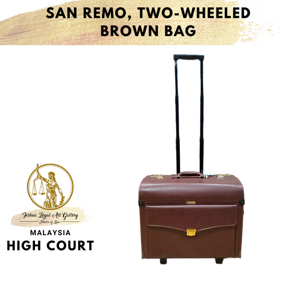 San Remo, Two-Wheeled Brown Bag