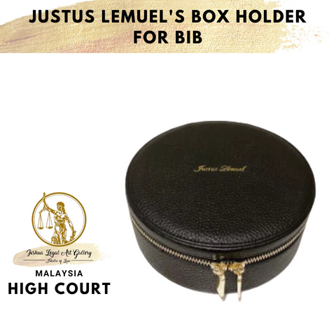 Justus Lemuel's Box Holder for Bib