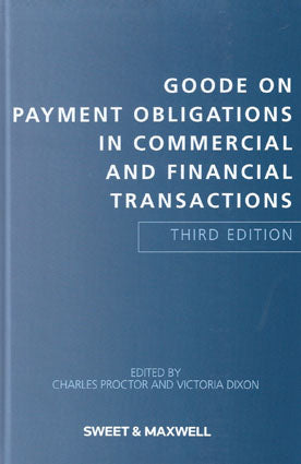 Goode on Payment Obligations in Commercial and Financial Transactions, 3rd Edition freeshipping - Joshua Legal Art Gallery - Professional Law Books