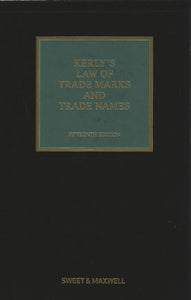 Kerly's Law of Trade Marks and Trade Names, 15th Edition freeshipping - Joshua Legal Art Gallery - Professional Law Books