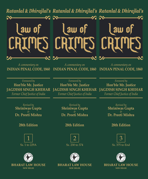 Law of Crimes, 28th Edition (3 Volumes) freeshipping - Joshua Legal Art Gallery - Professional Law Books