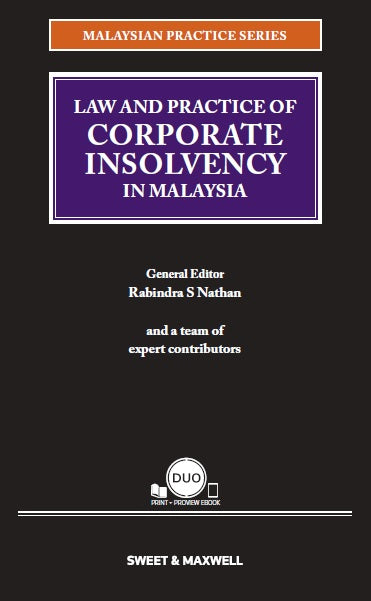 LAW AND PRACTICE OF CORPORATE INSOLVENCY IN MALAYSIA freeshipping - Joshua Legal Art Gallery - Professional Law Books