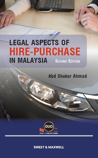 Legal Aspects of Hire-Purchase in Malaysia, 2nd Edition freeshipping - Joshua Legal Art Gallery - Professional Law Books
