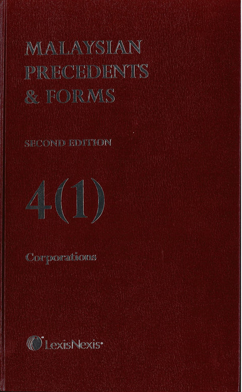 Malaysian Precedents & Forms Second Edition 4(1) Corporation freeshipping - Joshua Legal Art Gallery - Professional Law Books