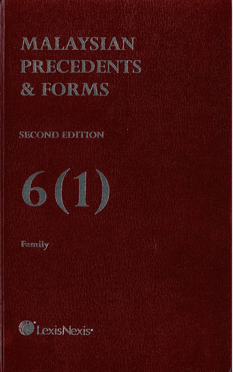 Precedents & Forms Second Edition 6(1) Family freeshipping - Joshua Legal Art Gallery - Professional Law Books