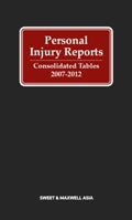 Personal Injury Reports Consolidated Tables 2007 - 2012