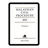 Malaysian Civil Procedure 2021, (Malaysian White Book) | E-Book
