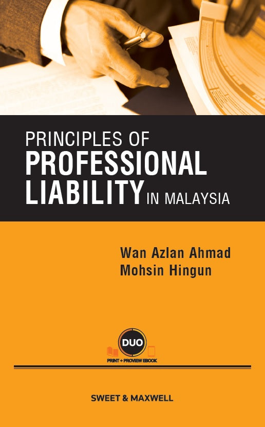 Principles of Professional Liability in Malaysia freeshipping - Joshua Legal Art Gallery - Professional Law Books